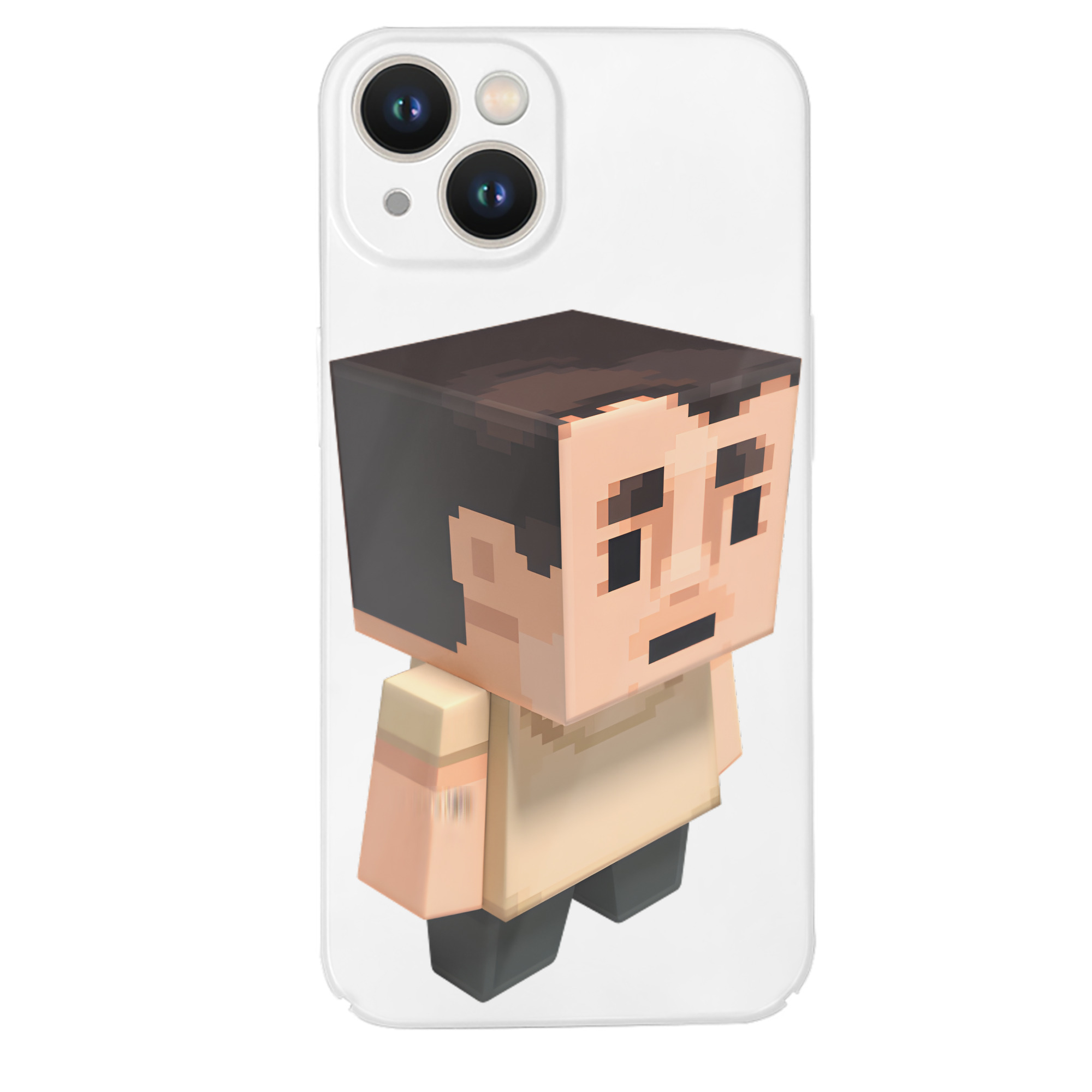 （画像用） マインクラフト ブロックの世界 Minecraft MC Block world 【iPhone 14シリーズ対応】ハードケース